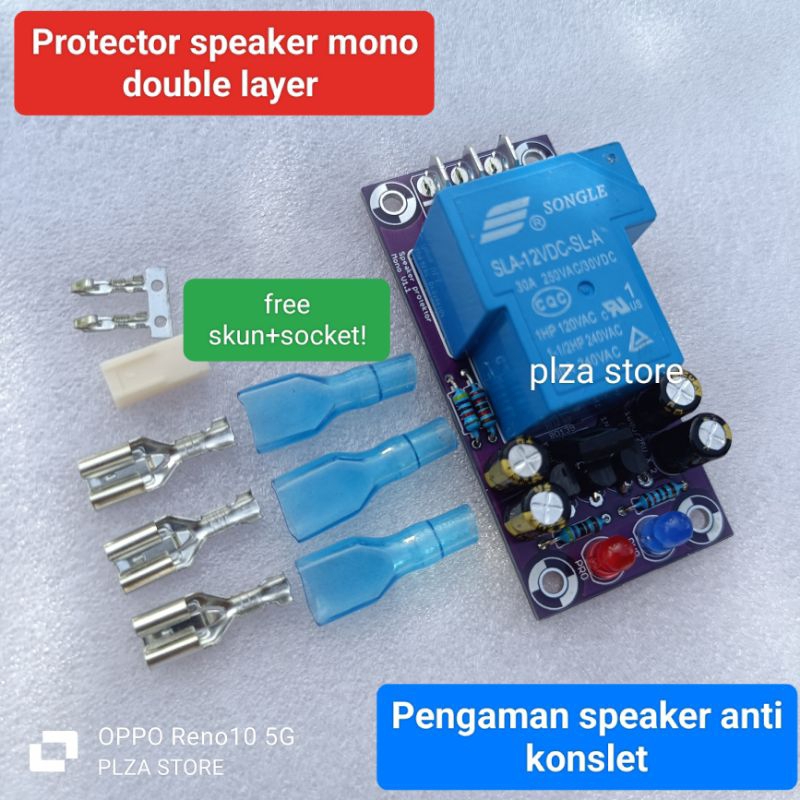 Protector speaker mono double layer anti konslet anti jedug pengaman speaker protek mono spiker