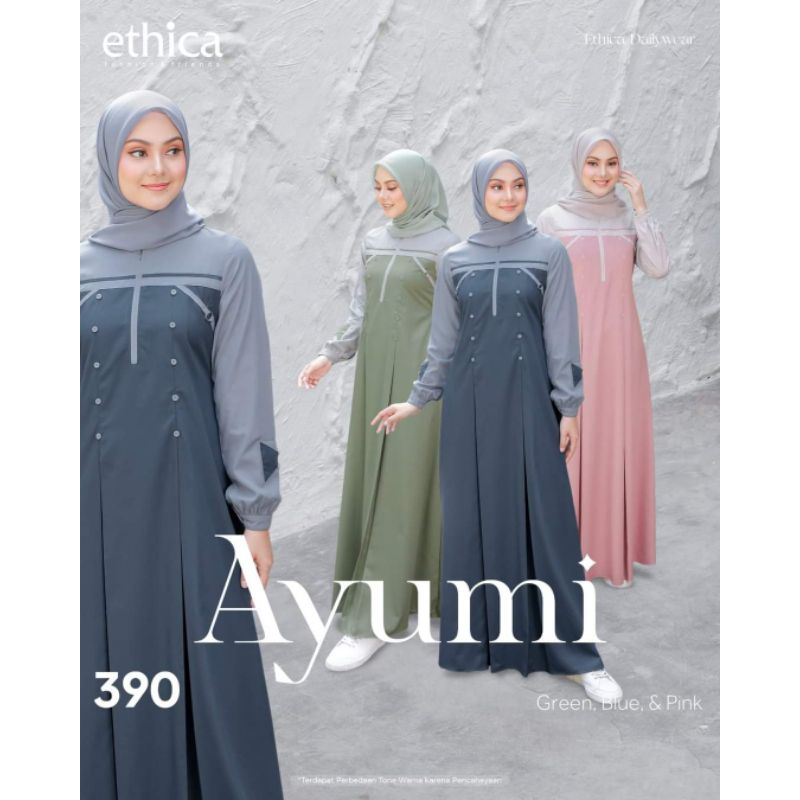 _HilyaCollection_ GAMIS DRESS SIMPEL DAILY AYUMI 390 BY ETHICA