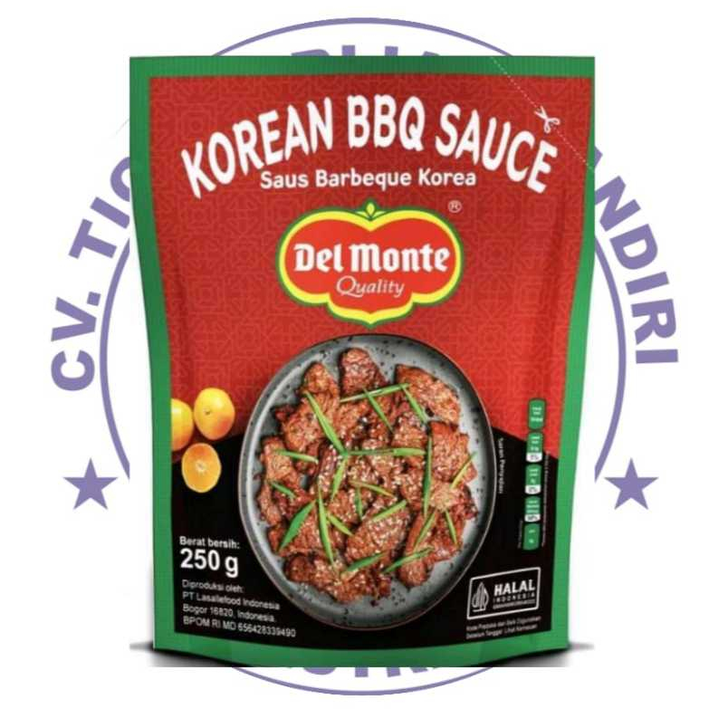 

DELMONTE BBQ ST POUCH DAN KOREAN BBQ ST POUCH 250 GRAM