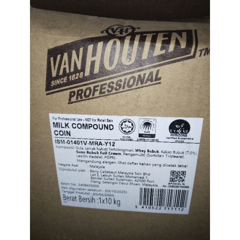 

van Houten milk coin