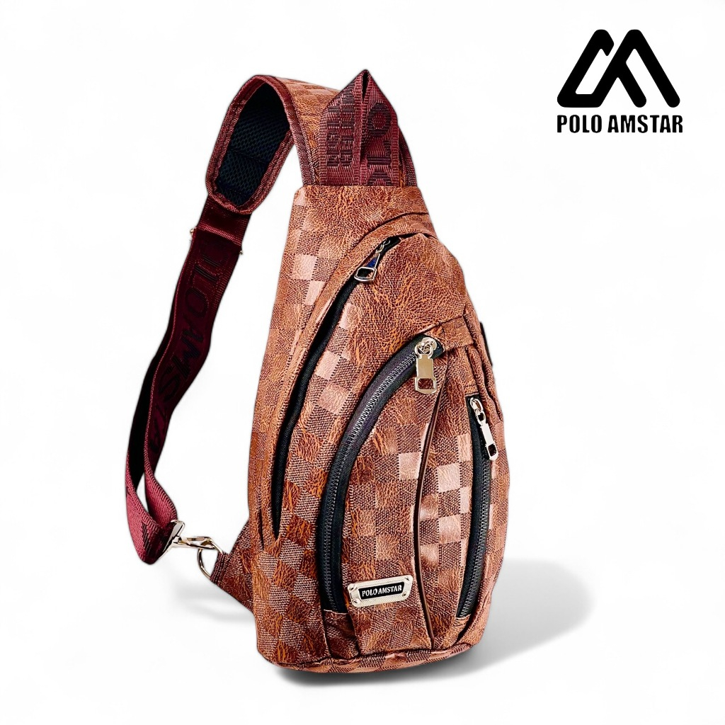 POLO AMSTAR Tas Pria Tas Selempang Slingbag