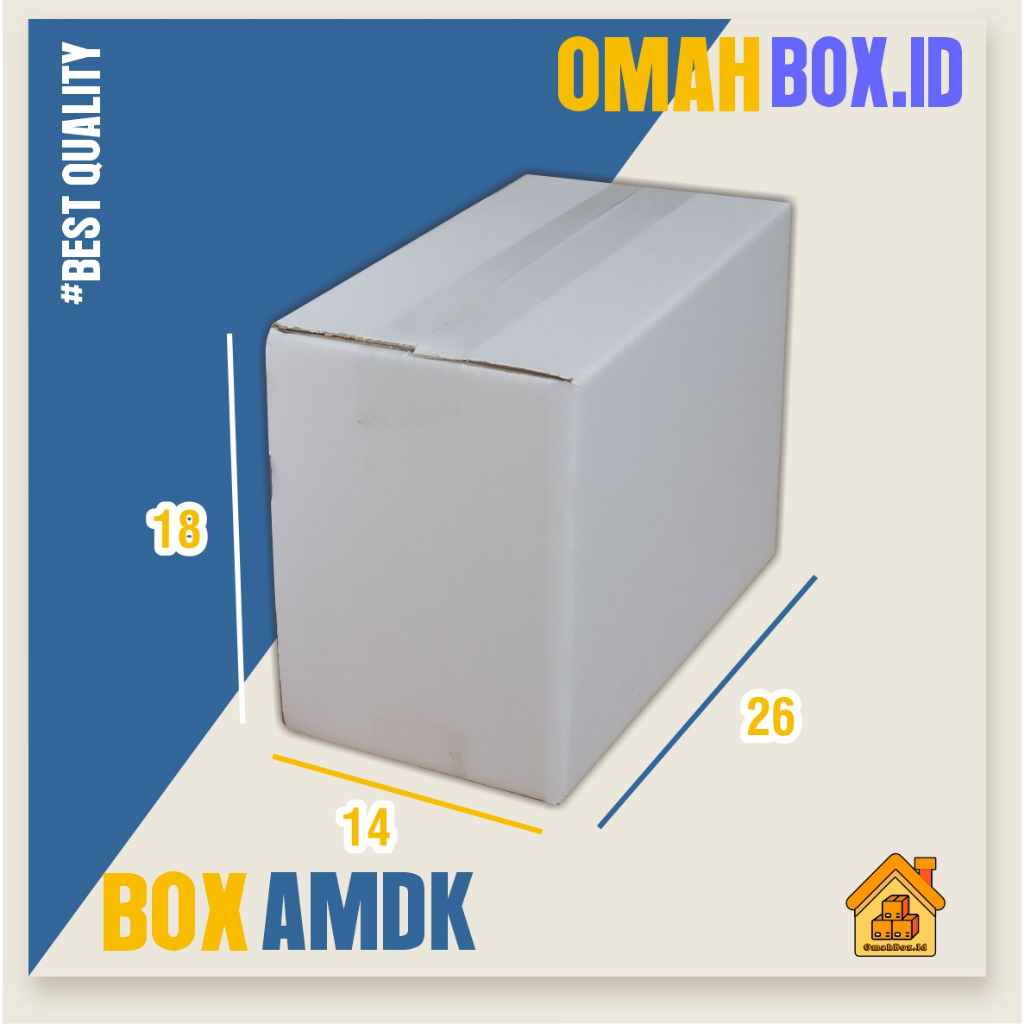 

Kardus box amdk putih 120ml x32 | 26x14x18 cm box air minum kemasan mineral