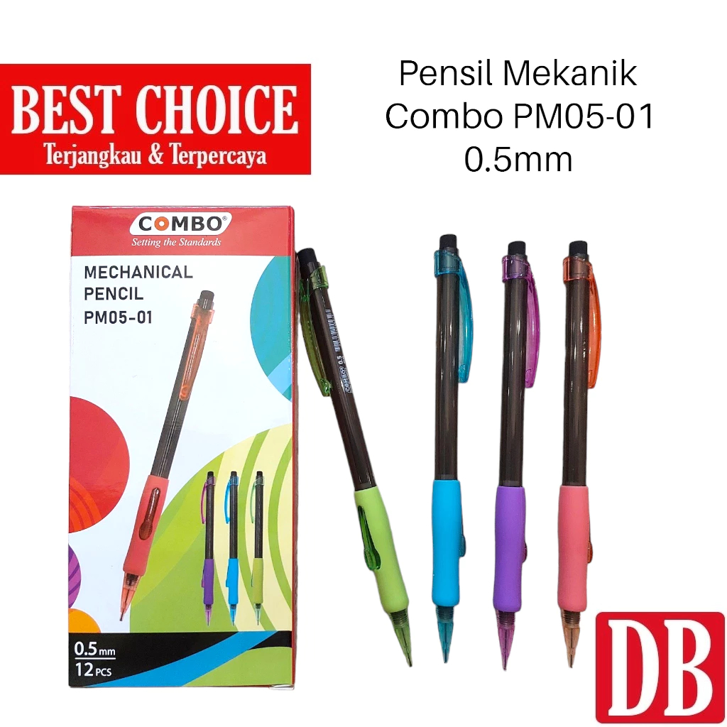 

Pensil Mekanik Mechanical Pencil Combo PM05-01 0.5 MM Pensil Mekanik Mechanical Pencil Refillable