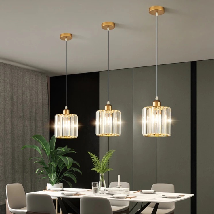 Lampu Hias Gantung Kristal Minimalis Lampu kristal plafon rumah Lampu Plafon Gantung Kristal Lampu c