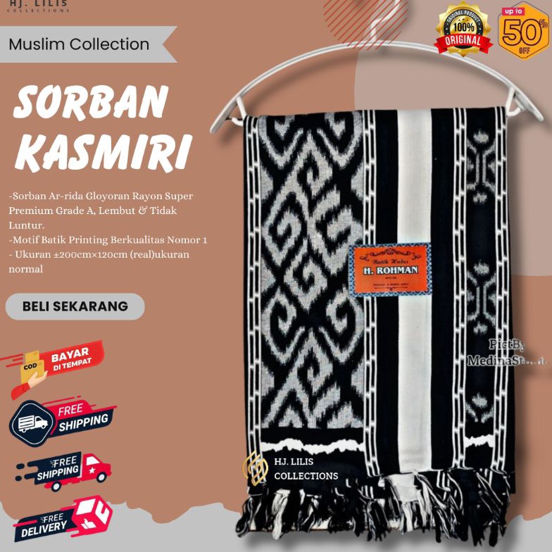 KODE W22P SORBAN PREMIUM HALUS LEMBUT ADEM GRADE A SORBAN PRIA DEWASA SORBAN RIDA SOLO PREMIUM ORIGI