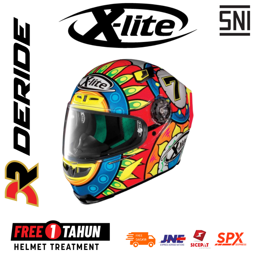 HELM XLITE X-803 REPLICA CHAZ DAVIES 019 FULL FACE SNI
