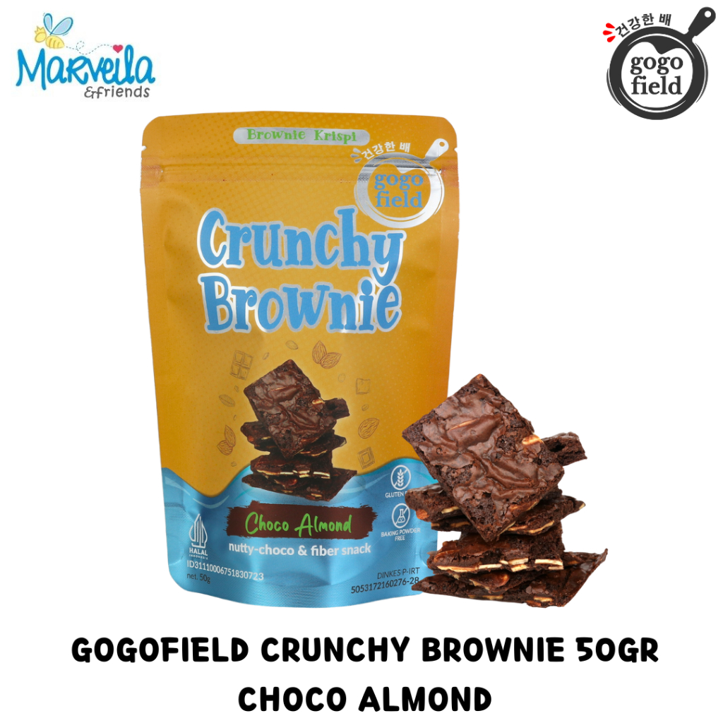 

Gogofield Crunchy Brownie 50gr CHOCO ALMOND / Brownies Krispi