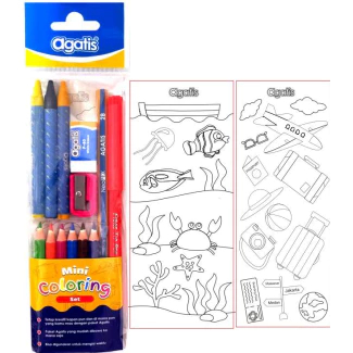 

Asaba Bandung - Agatis ECO Paket Mewarnai Kids Mini Coloring Set 4