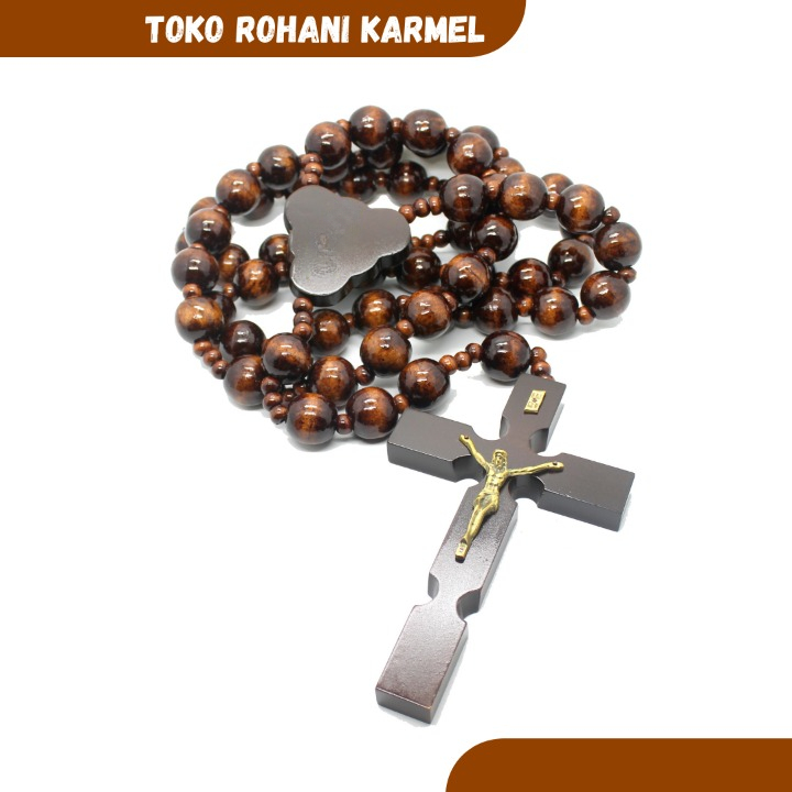 Techtopia01 Rosario Hiasan Dinding Besar (3Cm)/ Rosario Dinding / Rosario Dinding Kayu / Rosario