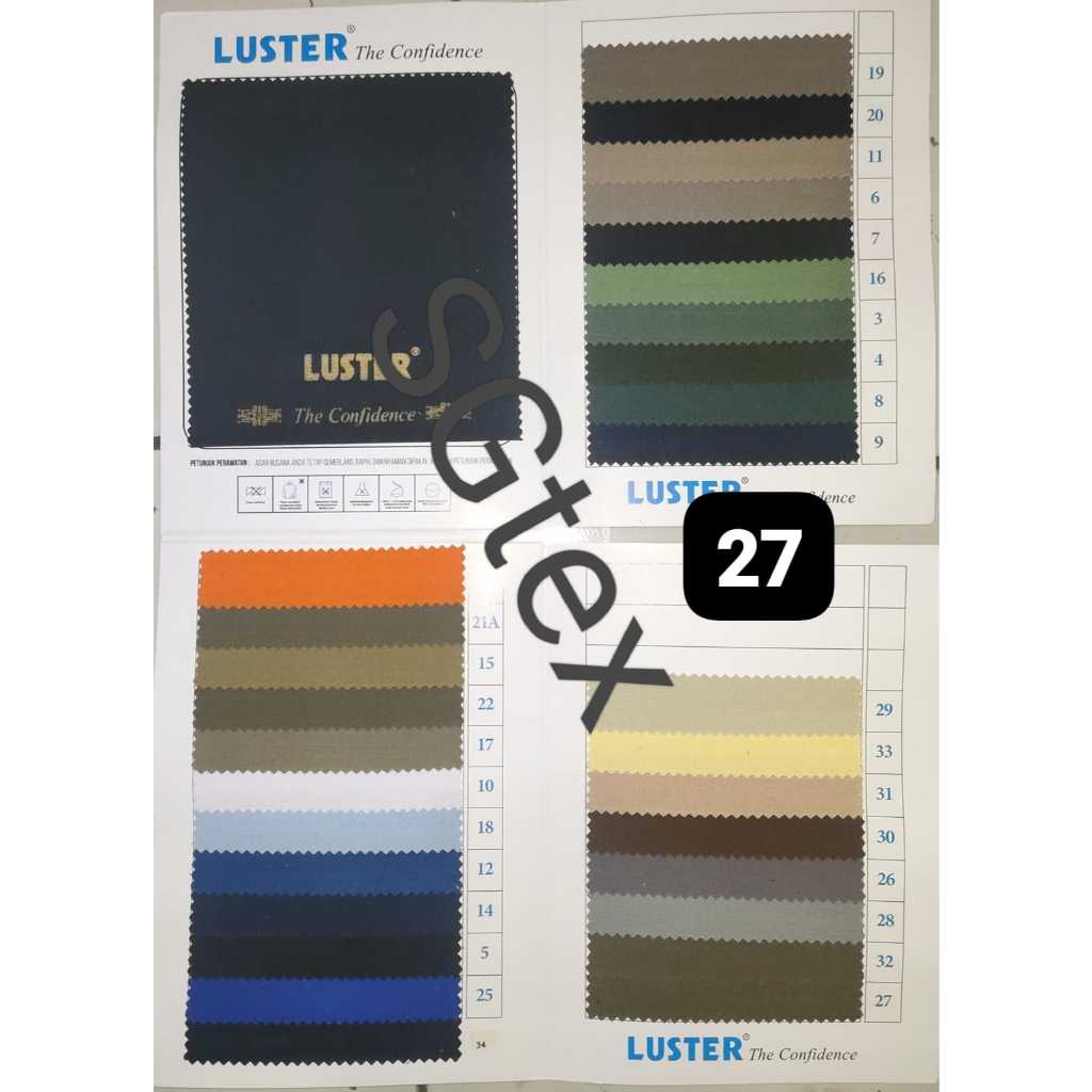 Kain Luster kotak ripstop ripstok Satpol PP PolPP gulungan per pc