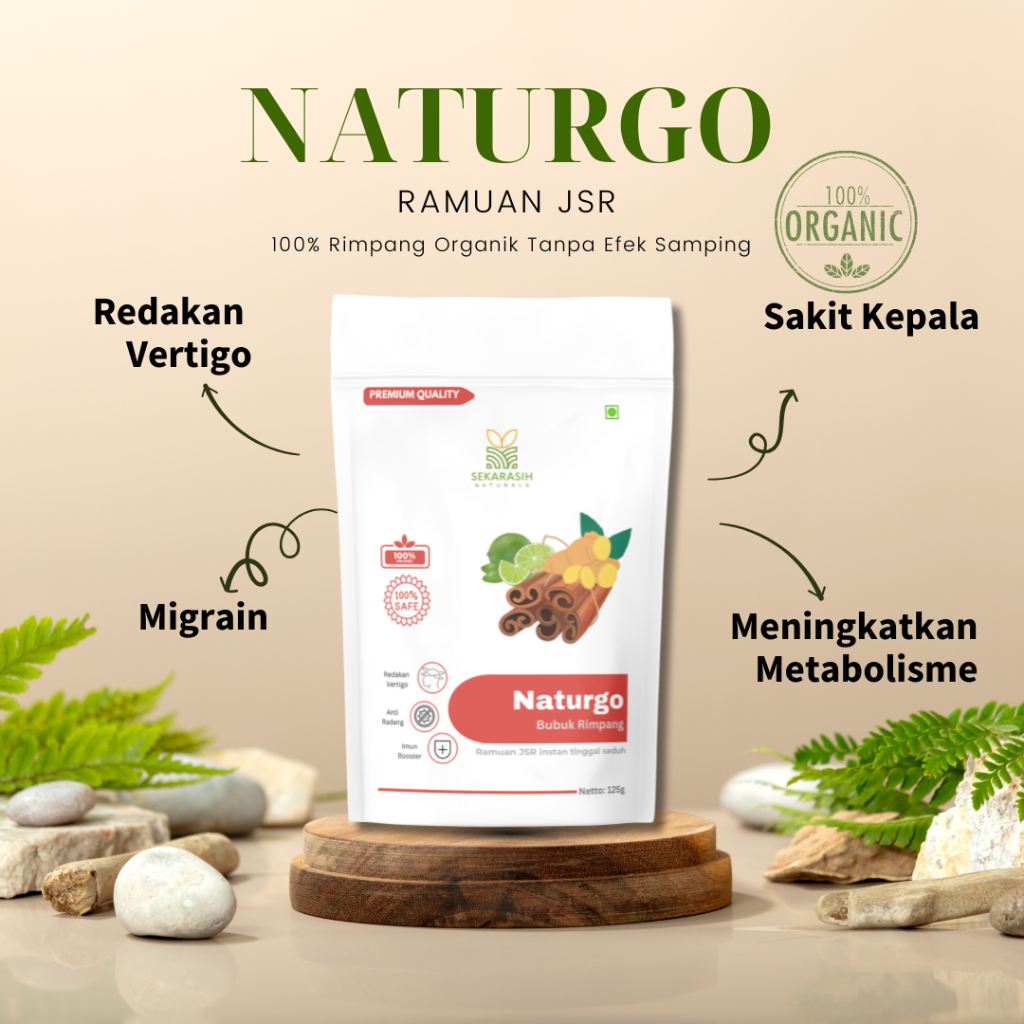 

Naturgo Obat Herbal Vertigo Ramuan JSR Redakan Migrain Sakit Kepala