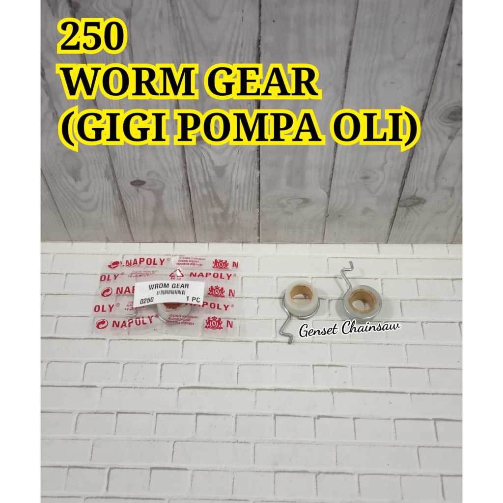 Worm Gear Ms250 Gigi Pompa oli 250 Ms170 Ms180 MS210 Chainsaw Gergaji