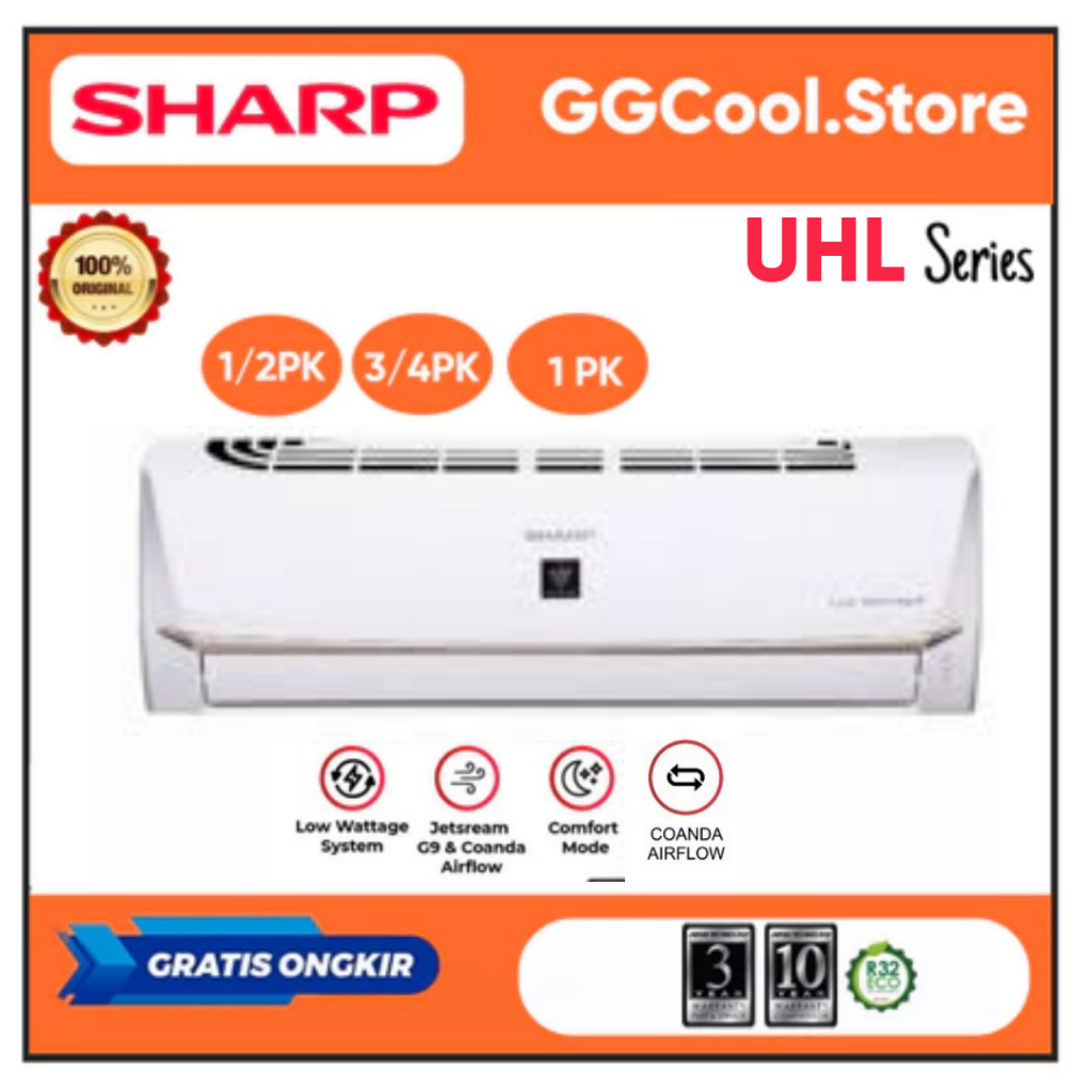 AC Sharp 1/2 PK - 1 PK AHA5UHL / AHA7UHL / AHA9UHL AC Sharp Low Watt Plasma