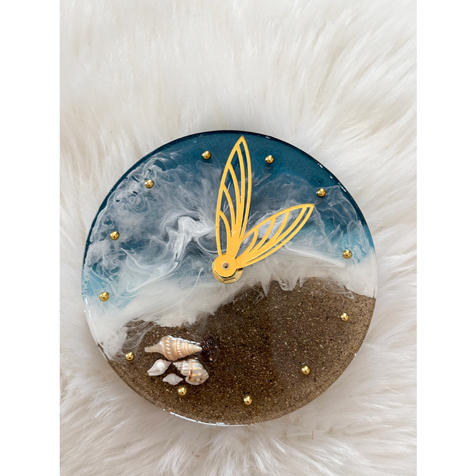OCEAN Jam Resin Ukuran 13 cm | GIFT JAM Handmade Custom | Gift Jam Resin 13 cm