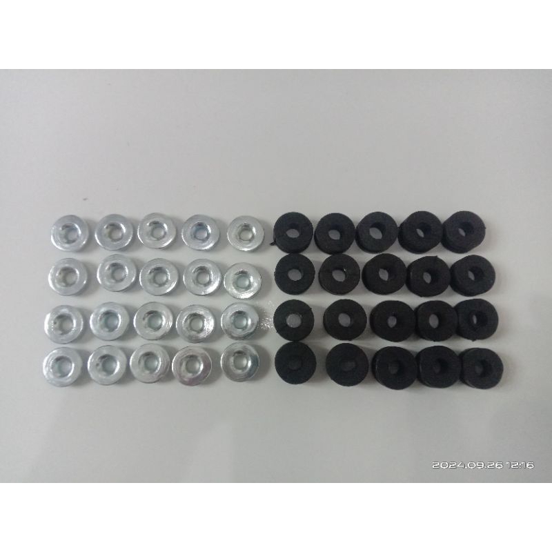 paketan karet body + ring bos m6 karet gremot bulet ring bos 20 pcs