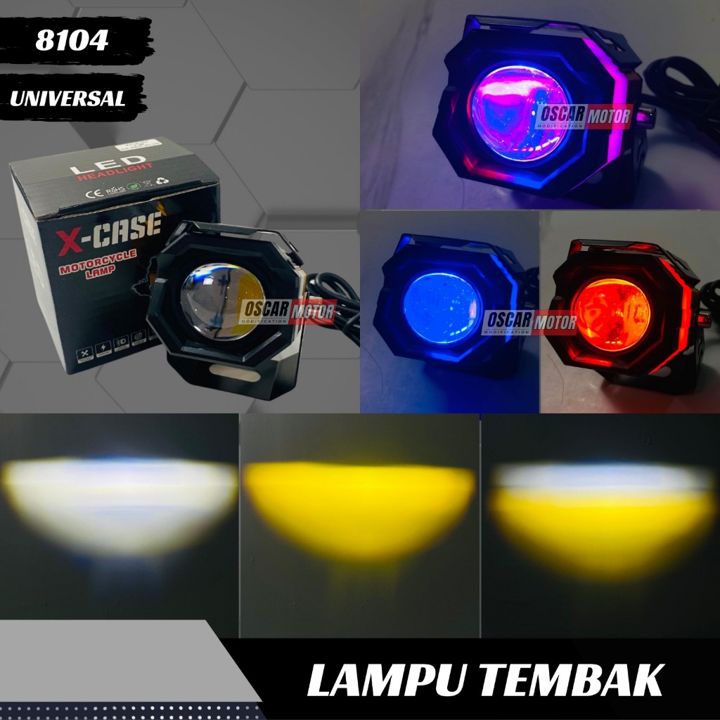 LAMPU SOROT PLUS SENJA PIW PIW MOBIL MOTOR 2 WARNA PUTIH KUNING
