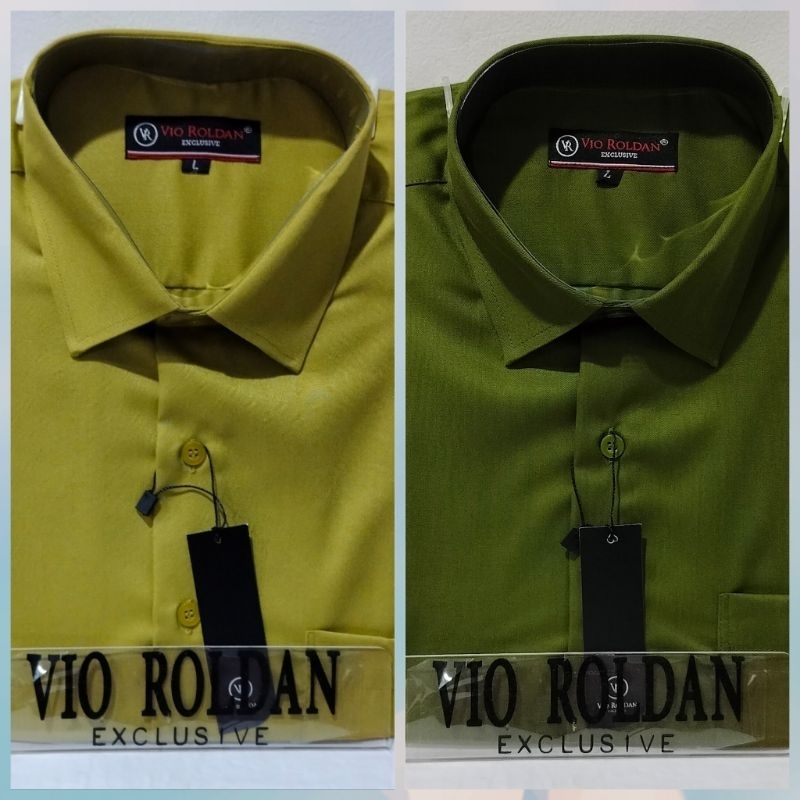 kemeja polos lengan pendek bahan toyobo kemeja pria vio roldan