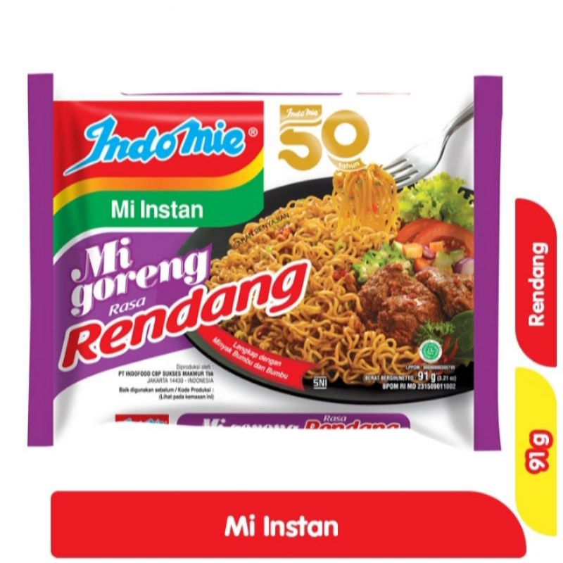 

Indomei Mie Instant Goreng Rendang 91 g