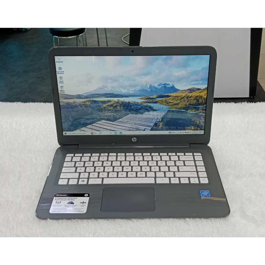 Laptop Leptop  Hp Stream 14-cb112wrn, Intel Celeron - N4000, Ram 4gb 14 inc Generasi terbaru windows