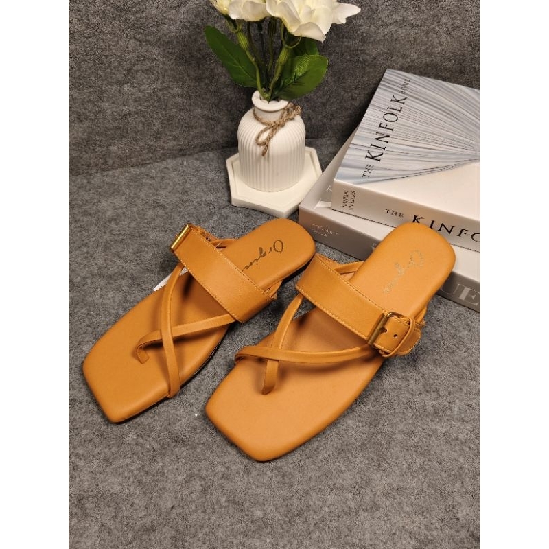 sandal flat tali casual/sandal flat tali wanita terbaru/sandal flat cewek trendy