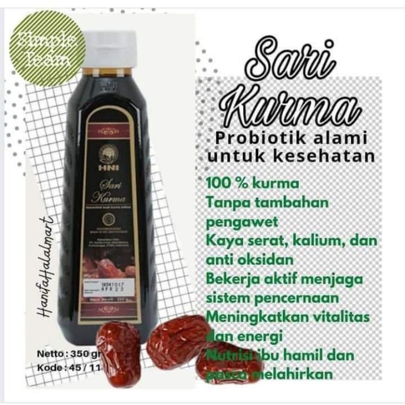 

SARI KURMA HNI HPAI Asli 100% kurma