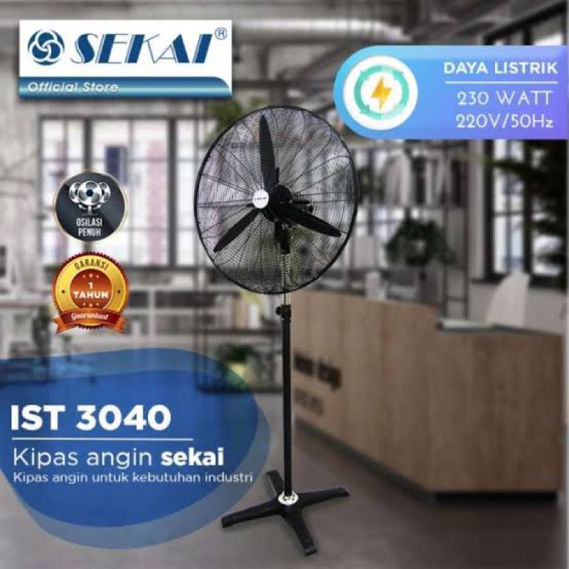 SEKAI STAND FAN 20 inci / Sekai 26 inch / Sekai 30 inci Kipas berdiri 30 inch Sekai Kipas angin SEKA