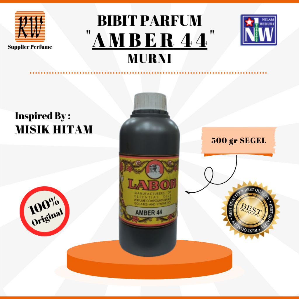 BIBIT PARFUM AMBAR 44 INSPIRED BY MISIK HITAM SEGEL PABRIK 500GR