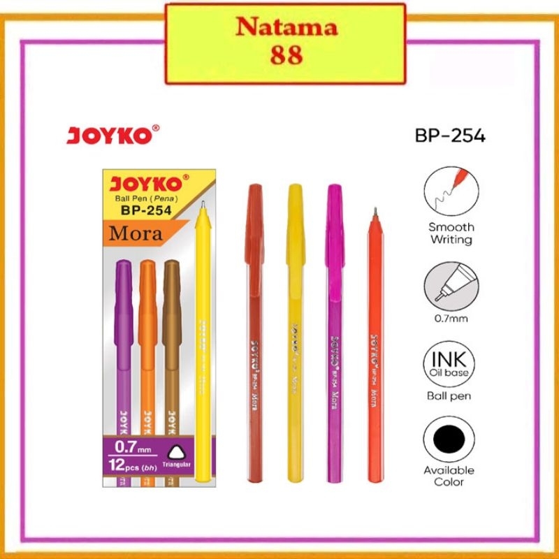 

1 Pak Pulpen Joyko Mora Isi 12 Pcs HITAM