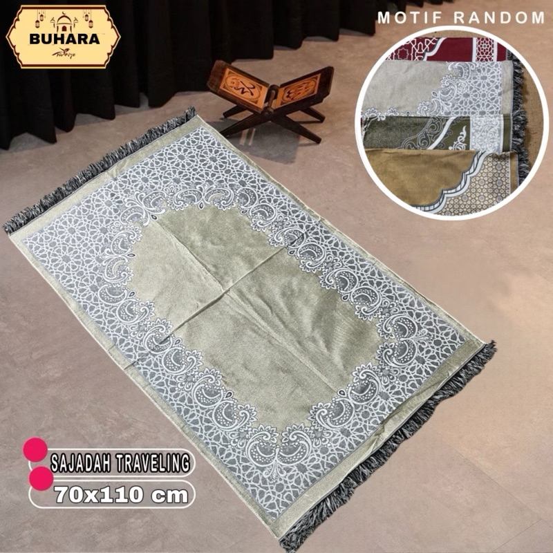 DISKON BUHARA MONO TRAVEL 70X110 CM SAJADAH TURKIYE TRAVEL UKURAN JUMBO DEWASA SOUVENIR UMROH&TAHLIL