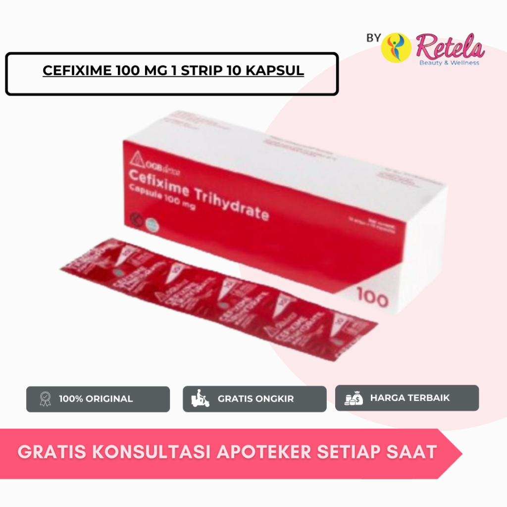 CEFIXIME 100MG 1 BOX 100 KAPSUL