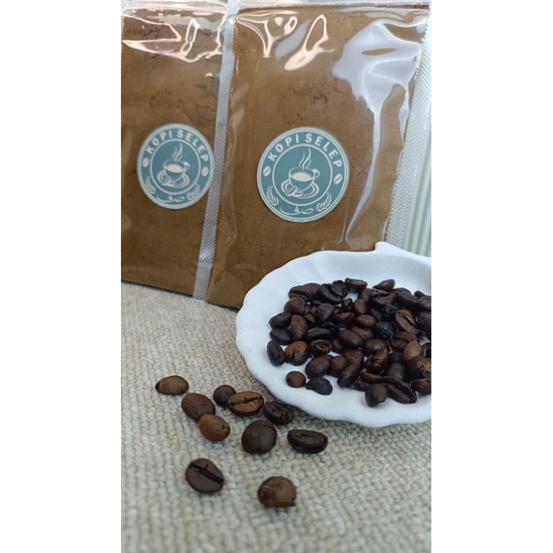 

Kopi Hitam Robusta Berat 100g