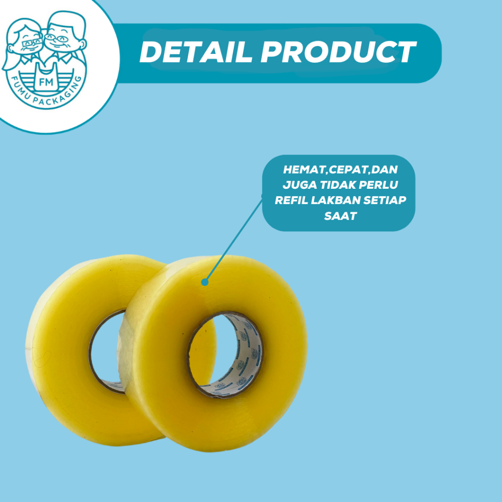 

gk Lakban Bening / Lakban 45 mm x Yard Solatip Premium Kuat Termurah / yard/Lakban Murah/Lakban