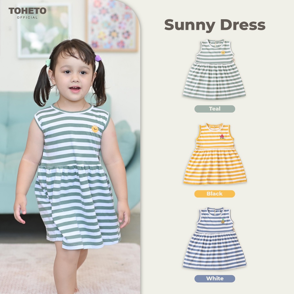 Toheto - Sunny Dress Anak Perempuan 1-4 Tahun