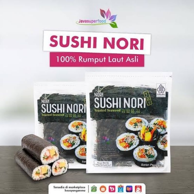 

Sushi Nori Rumput Laut untuk Sushi isi 5 10 20 pcs Java Super Food