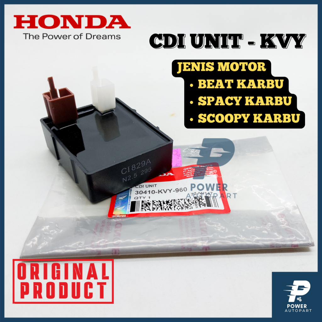ORIGINAL CDI UNIT KVY BEAT KARBU, SCOOPY KARBU, SPACY KARBU KUALITAS ORIGINAL - KVY