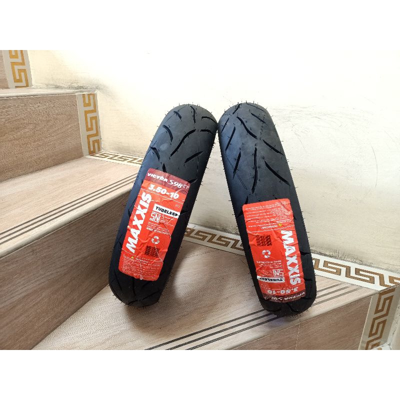 ban maxxis victra S98 CT ring 10 ukuran 3.50 vespa sprint px series excel dll