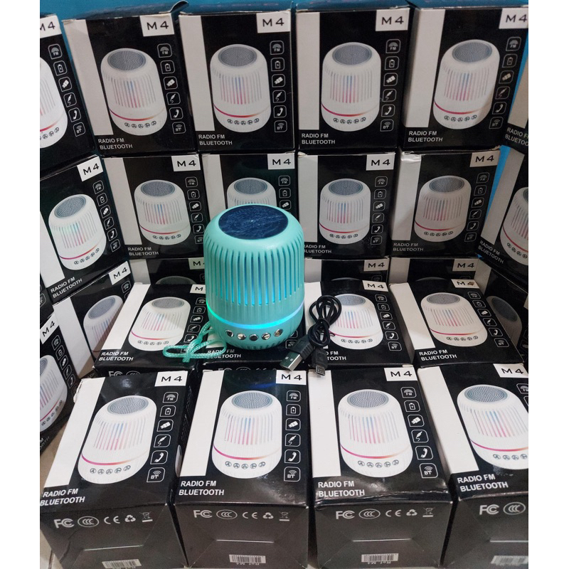 Speaker Bluetooth Portabel Fleco M4 / Speaker Mini Portabel Bluetooth Support USB/Memori/Aux/FM