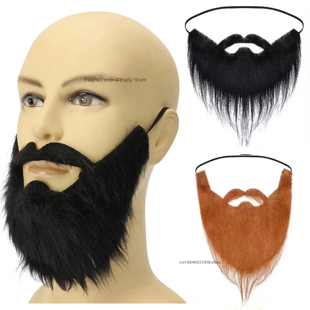 Fake beard Panjang Jenggot Palsu Untuk Kostum Cosplay halloween Jenggot imitasi palsu False Beards S