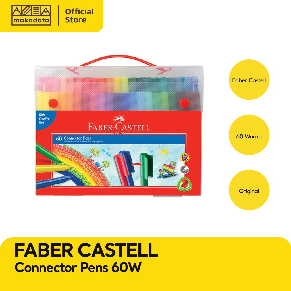 

CONNECTOR PEN / SPIDOL FABER CASTELL 60 WARNA MURAH