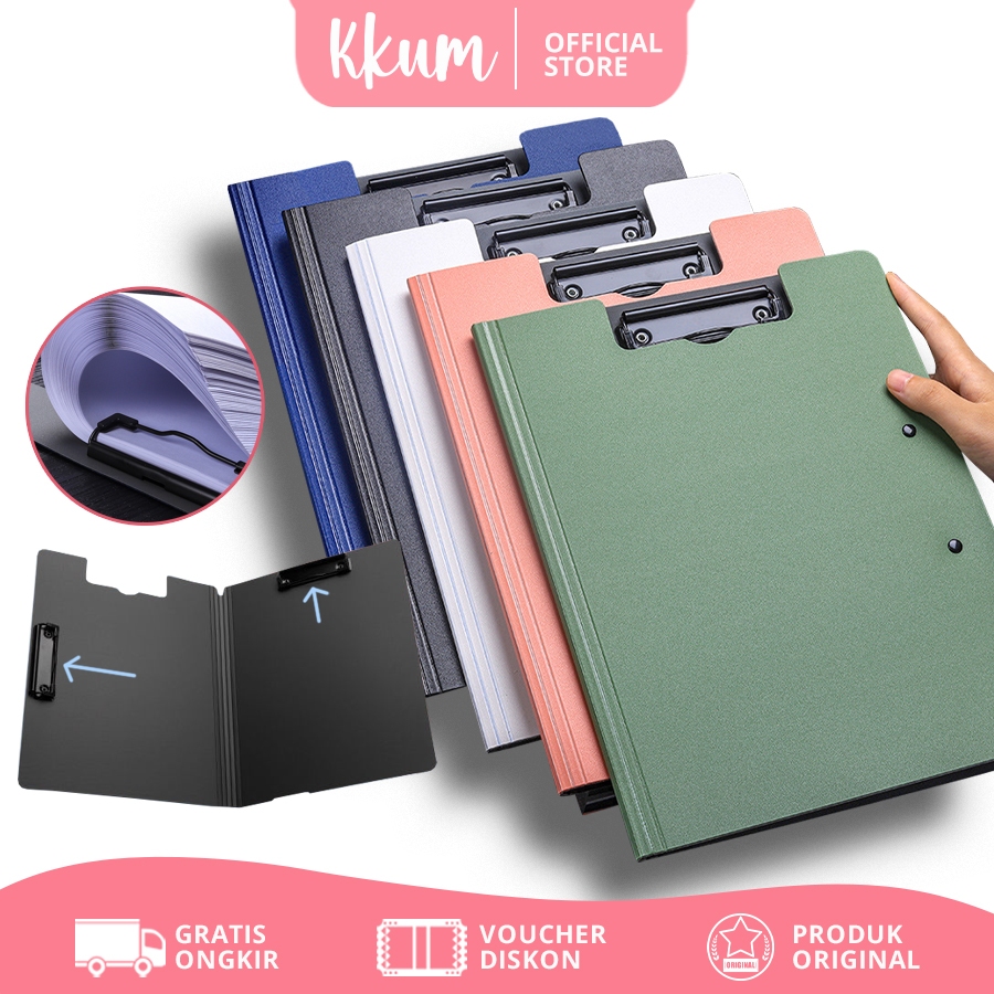 

KKUM Map Kertas 2 sisi A4 A3 / Clipboard With Cover/ Map Folder Dokumen File