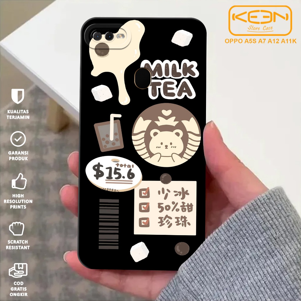 Case Oppo A5S A12 A7 A11K - Softcase Oppo A5S A12 A7 A11K Motif Starbucks - Casing Hp Oppo A5S A12 A