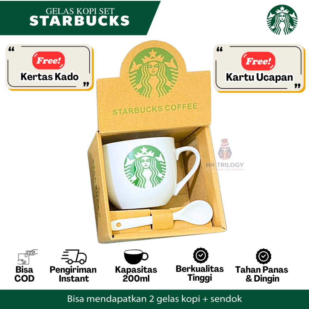 Gelas Cangkir Mug Keramik / Gelas Set Strabucks Termurah / Coffee Cup / Cangkir Set Kopi STARBUCKS
