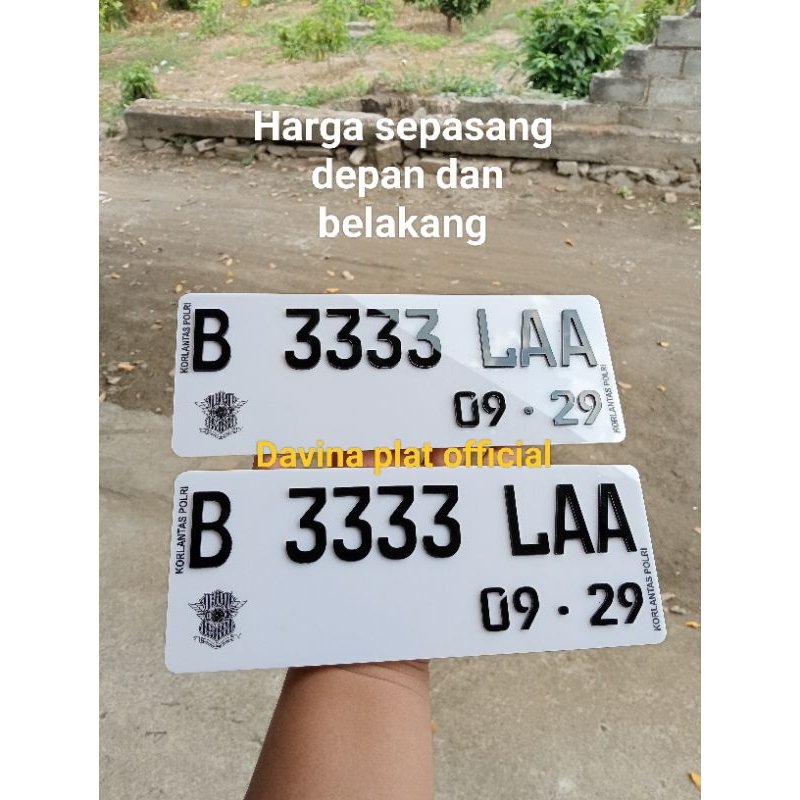 Variasi motor akrilik 3D huruf timbul