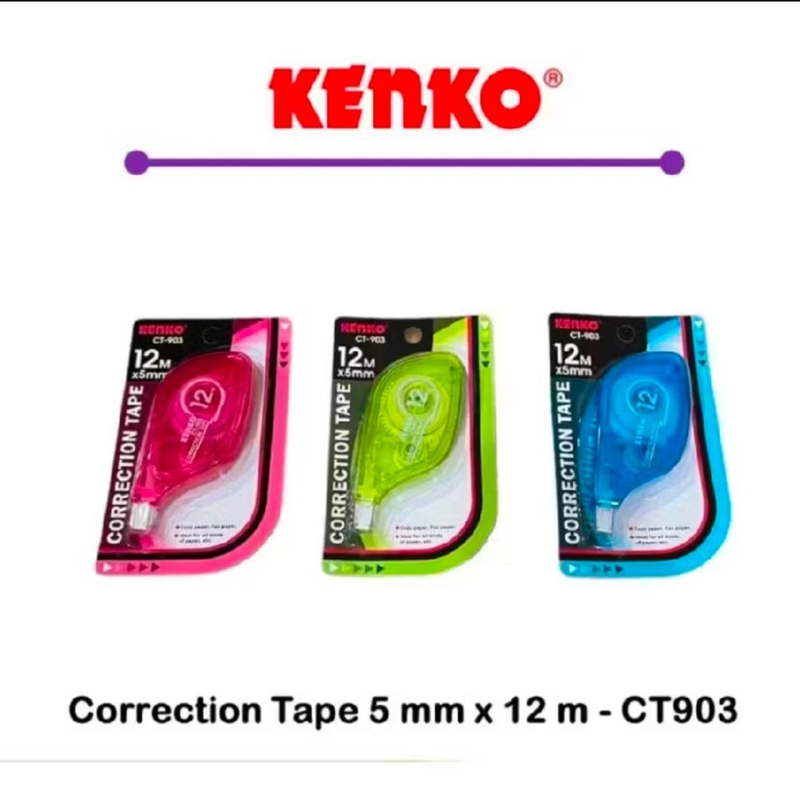 

KENKO CORRECTION TAPE CT-903 (12m x 5mm)