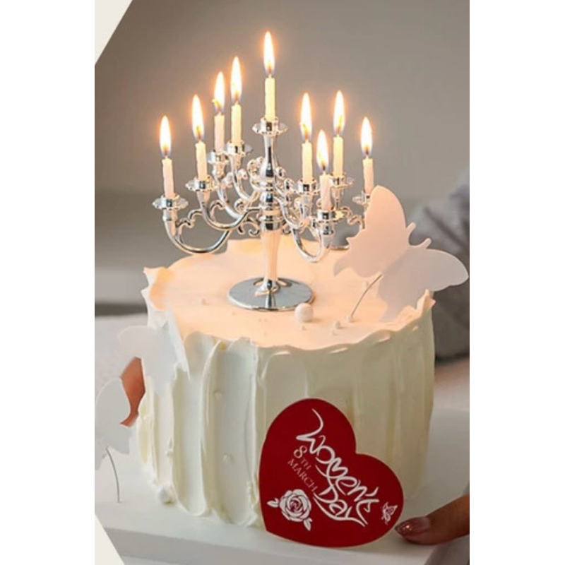 

Topper Cake Chandelier Candle Gold Silver