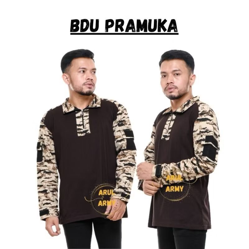 BAJU PRAMUKA KAOS BDU LORENG PRAMUKA KAOS PRAMUKA TACTICAL RAGLAN
