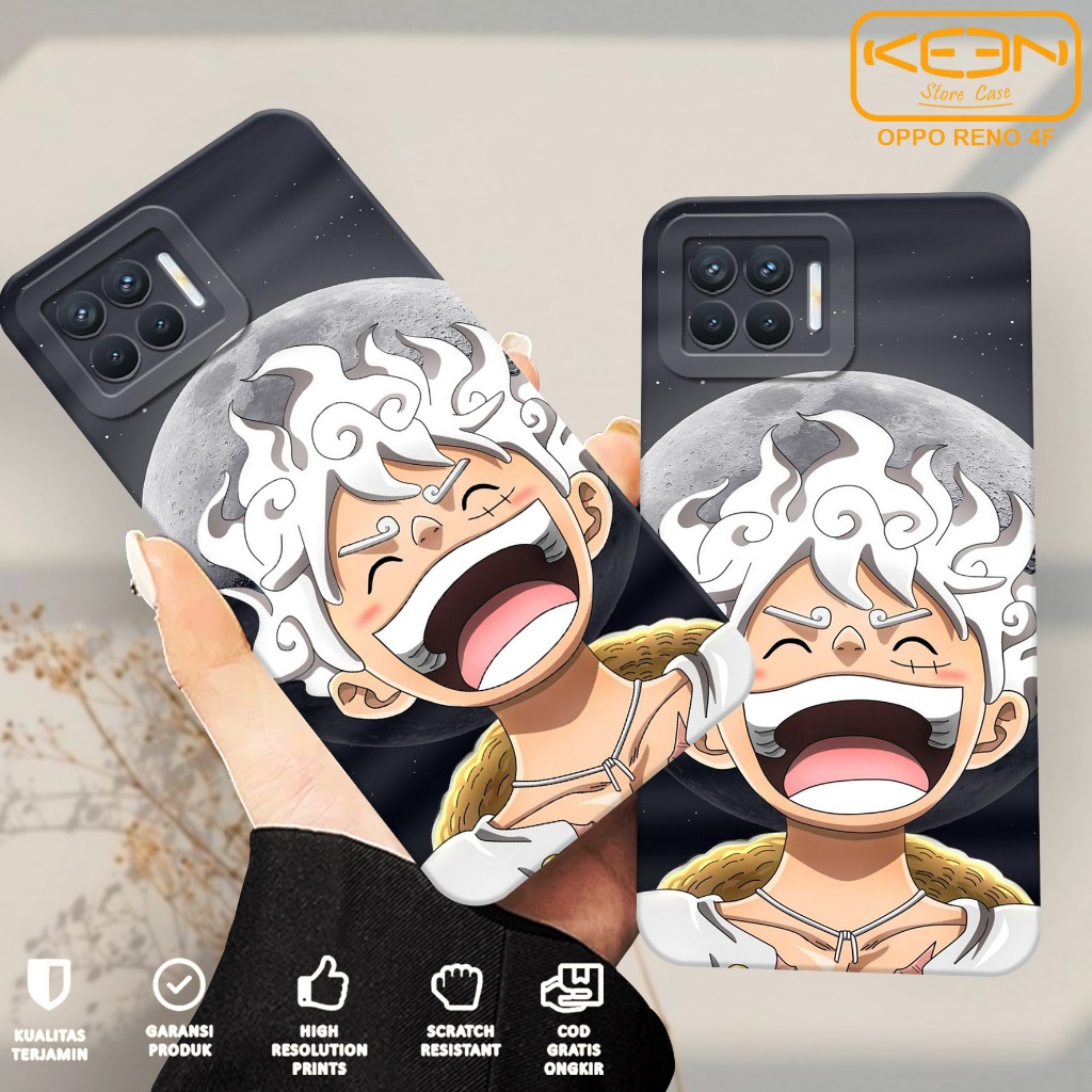 Case Oppo Reno 4F - Softcase Oppo Reno 4F Motif Luffy - Casing Hp Oppo Reno 4F - Case Hp - Softcase 
