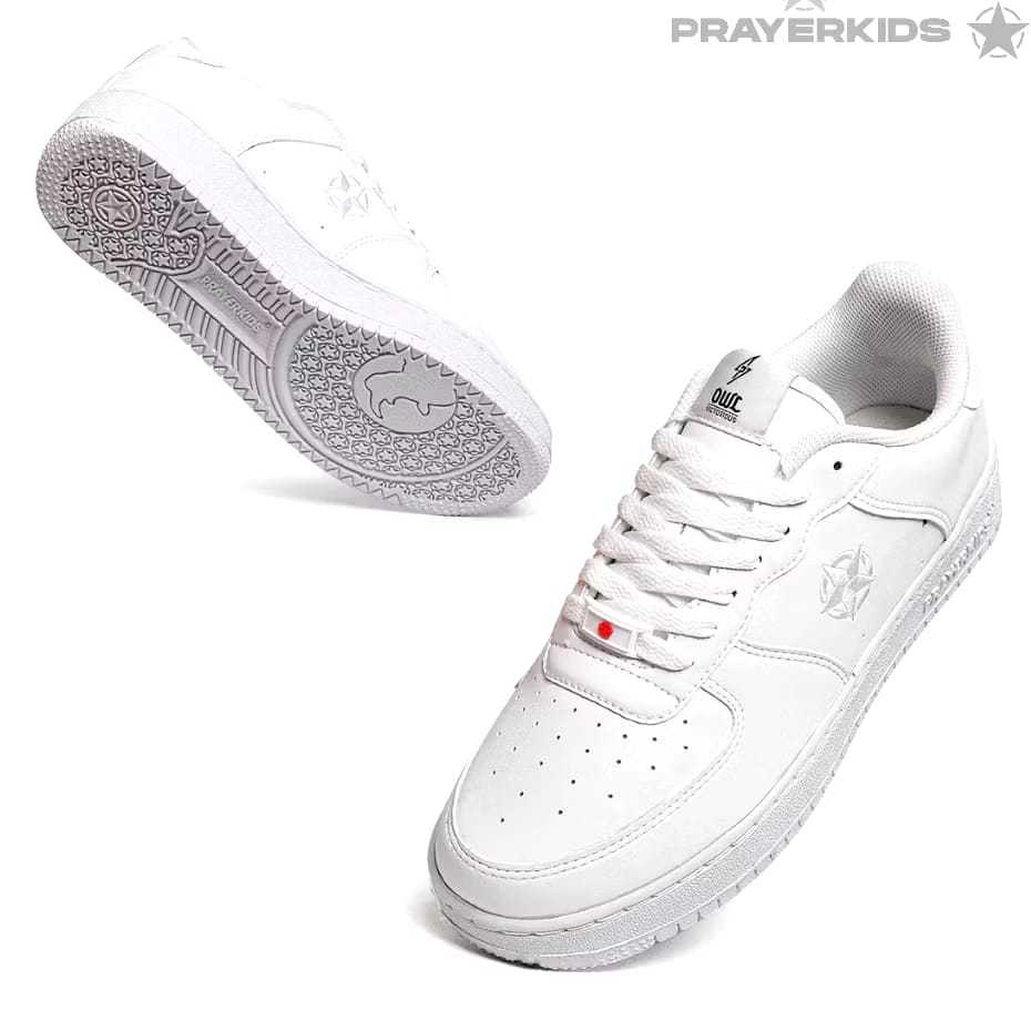 Prayer kids - Sepatu Sneakers Unisex Owl White