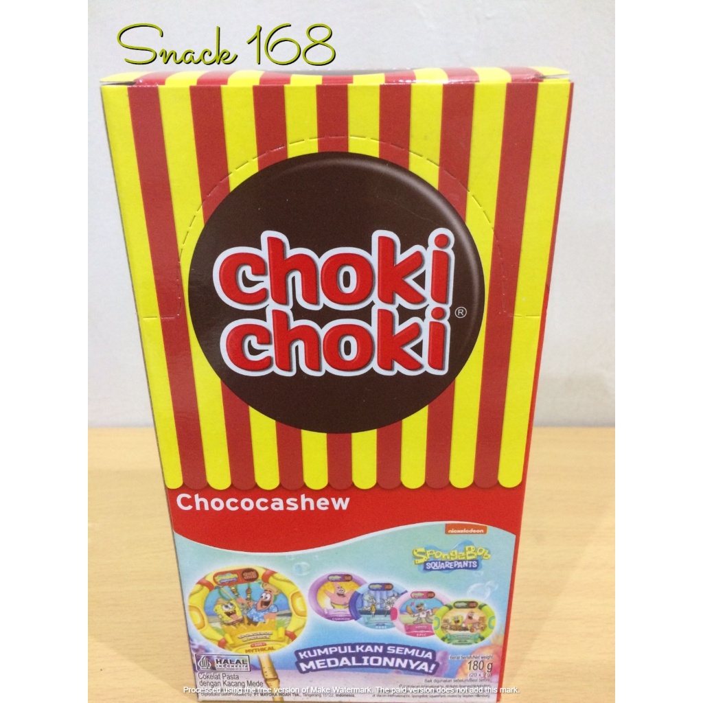 

choki choki chococashew 1 box (isi 20 pcs)