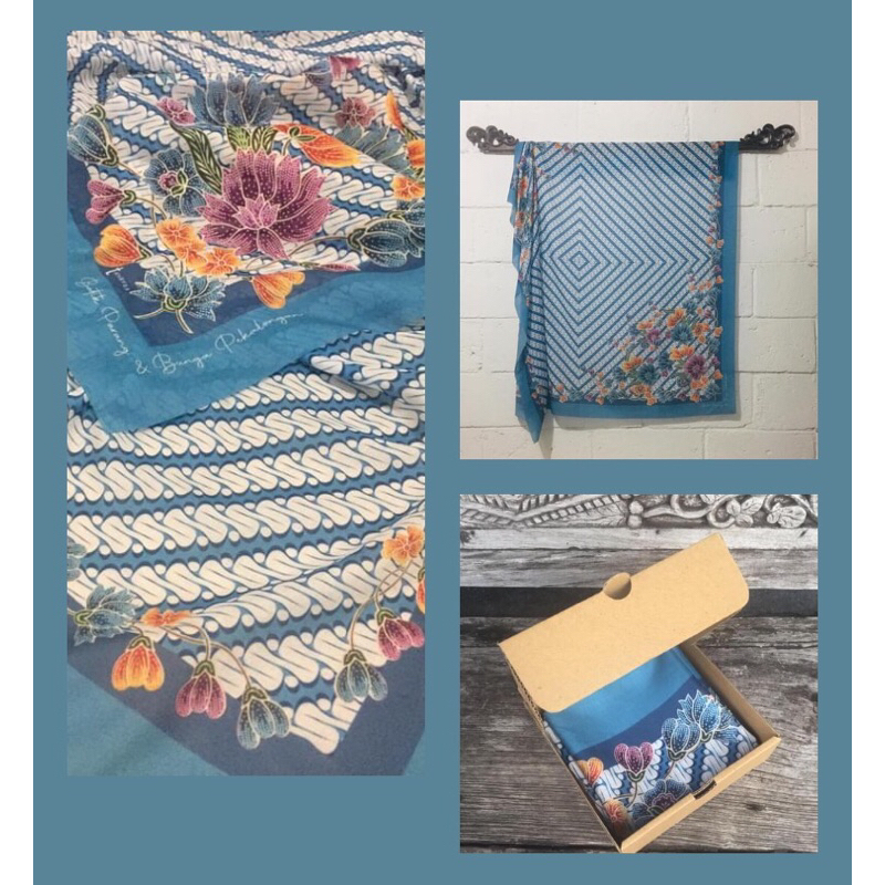 Scarf-Hijab-Ethnic-Batik.Bunga-1, Pekalongan Jawa tengah